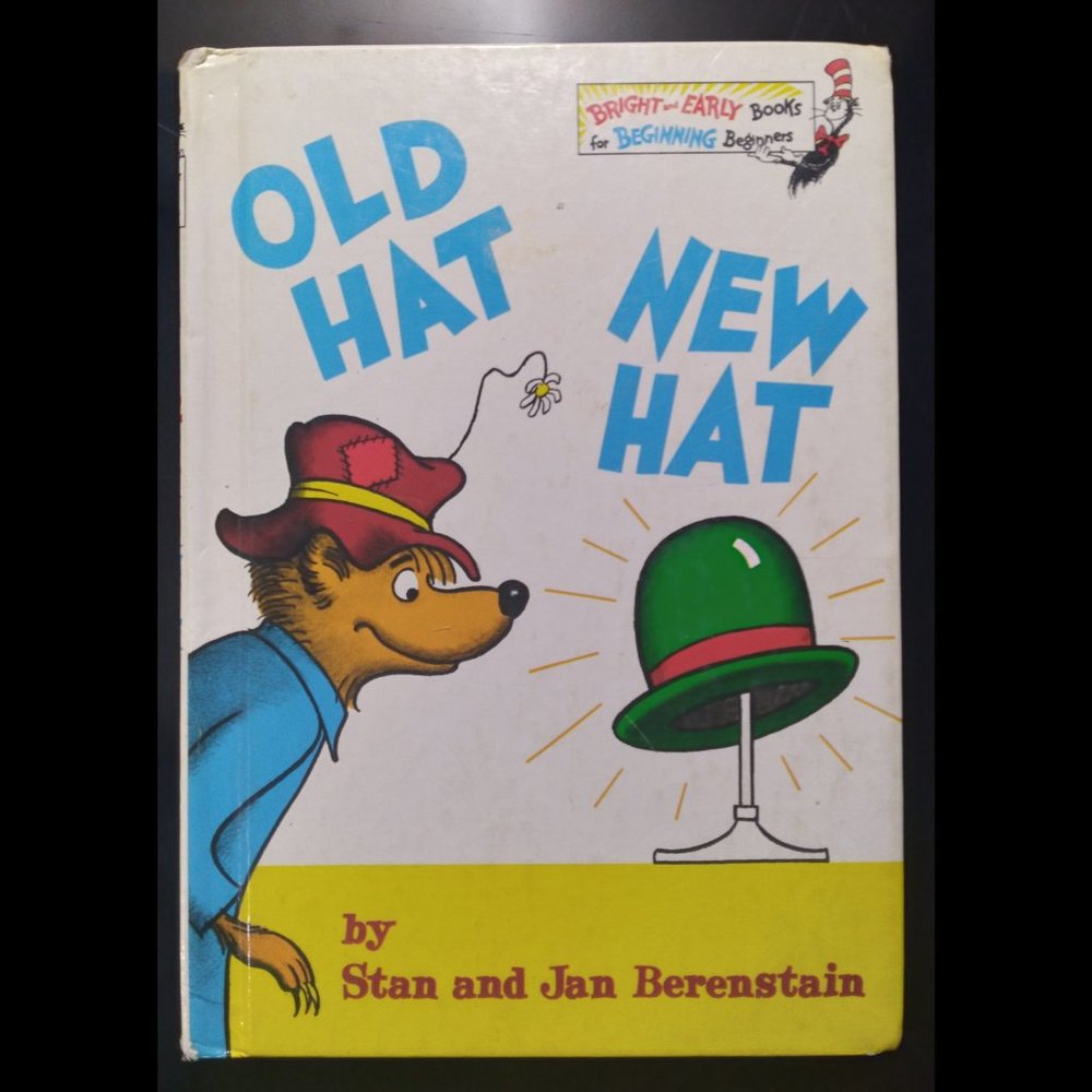 Berenstain Bears Original 1970 Old Hat New Hat By Stan and Jan Berenstain